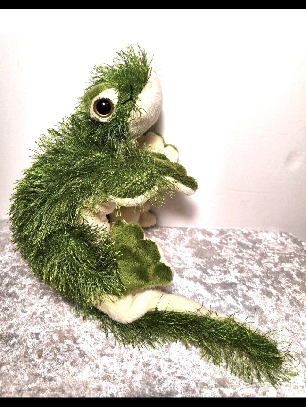 Green Gecko Webkinz Ganz Lil Kinz Plush HS186 Stuffed Animal Toy No Code 12" - Picture 4 of 11